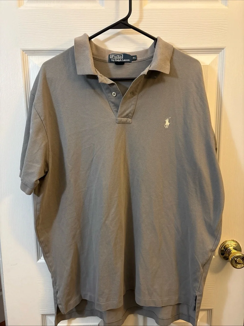 Ralph Lauren Men's Polo Shirt in Light Gray with Embroidered Pony